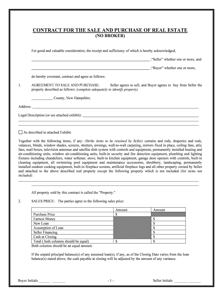 Nh Contract  Form