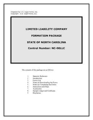 Control Number NC 00LLC  Form