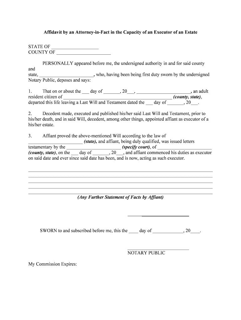 Executor  Form