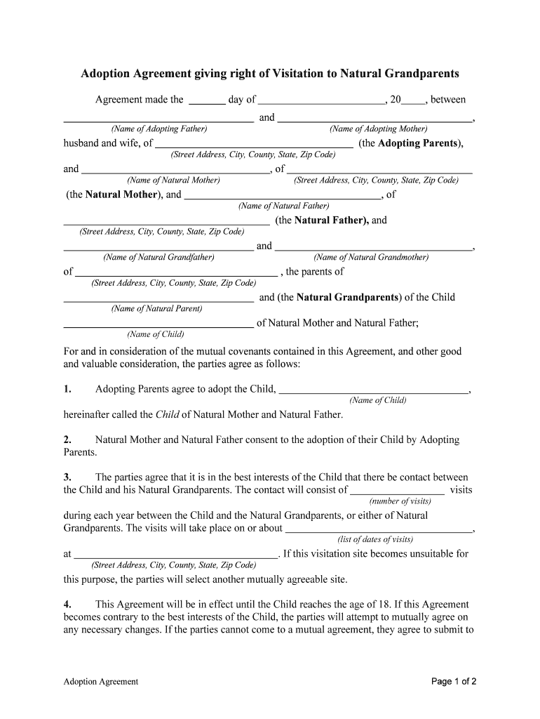 Adoption Rights  Form