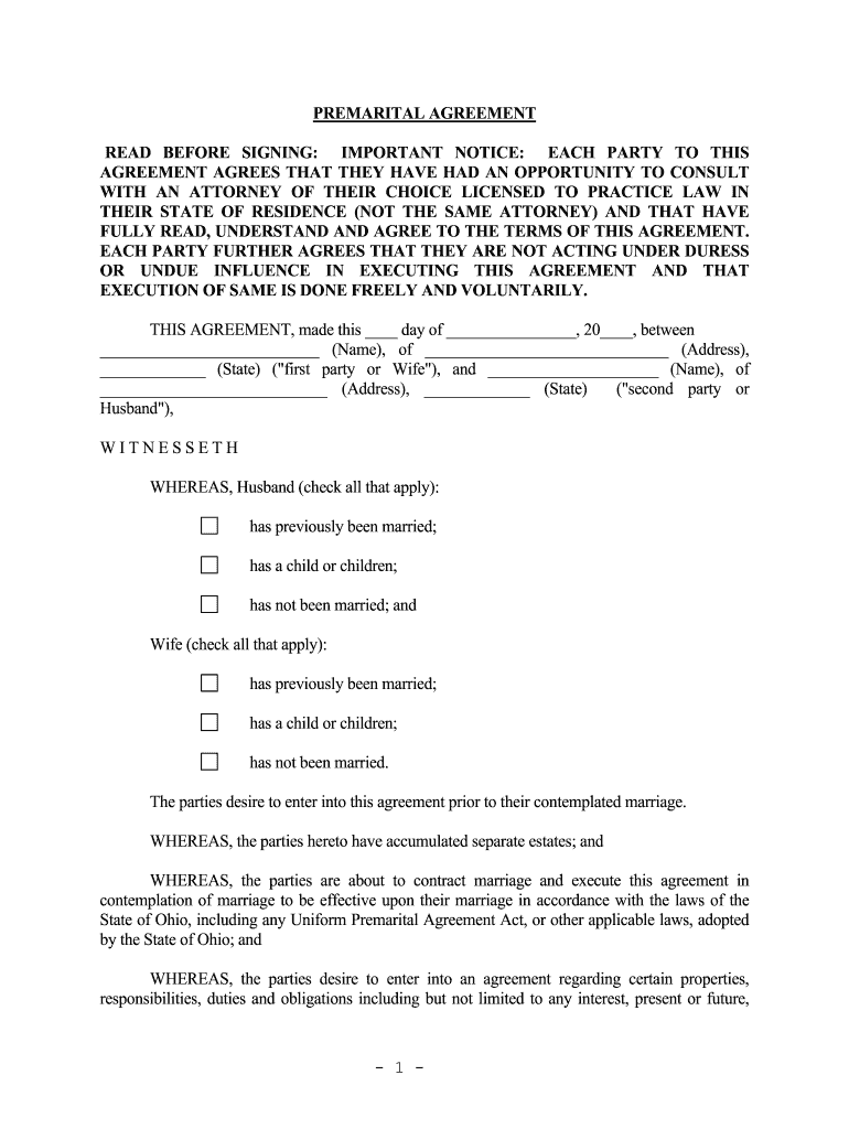 Fill and Sign the Or Undue Influence in Executing This Agreement and that Form