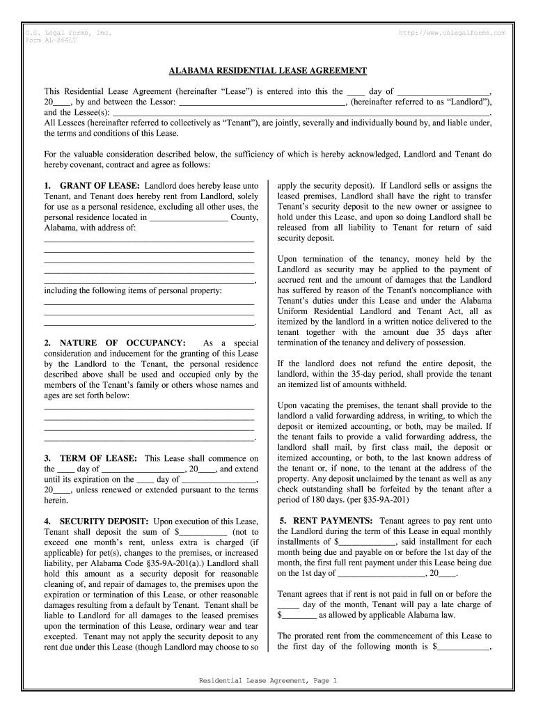 Fill and Sign the Form Al 864lt