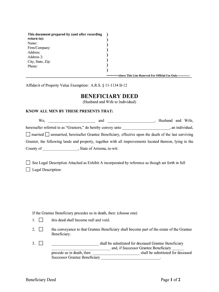 Deed Husband Wife Form Fill Out And Sign Printable PDF Template SignNow