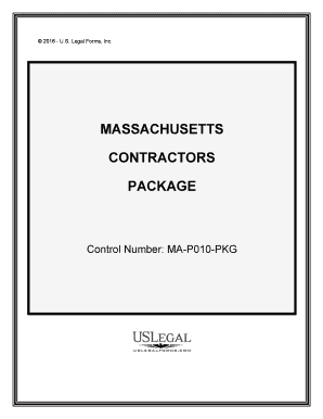 Control Number MA P010 PKG  Form