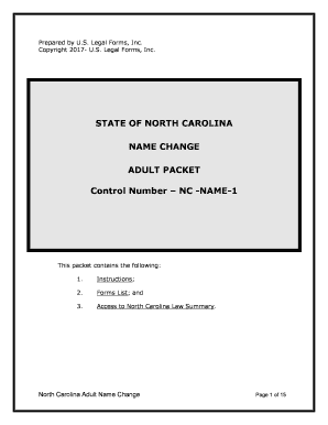 Legal Name Change Documents Change of Name US Legal Forms