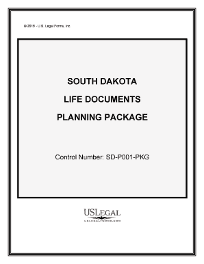 Control Number SD P001 PKG  Form