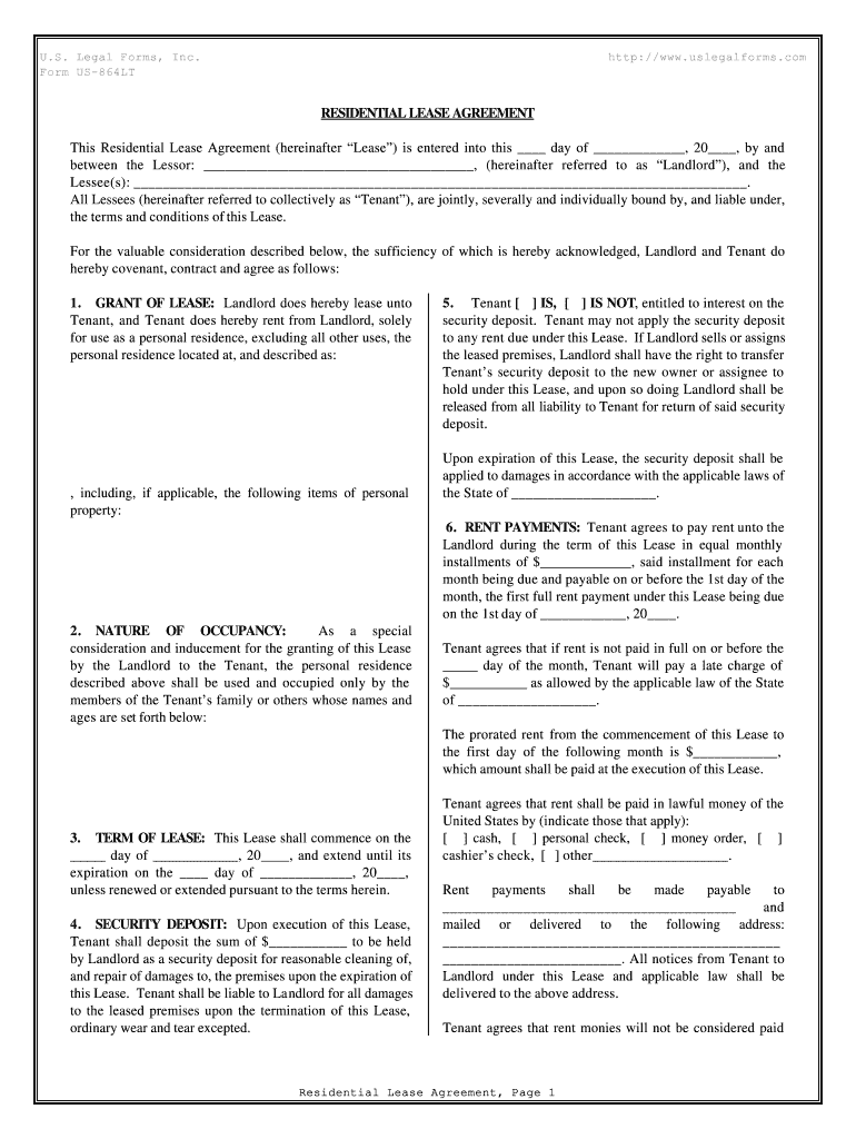 US 864LT B PDF  Form