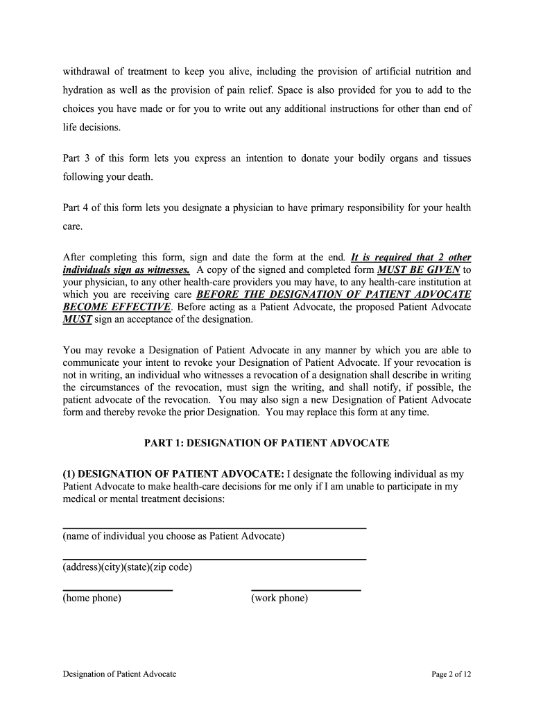 Michigan Designation  Form