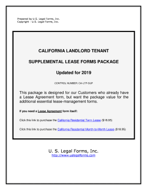 Form Landlord Tenant