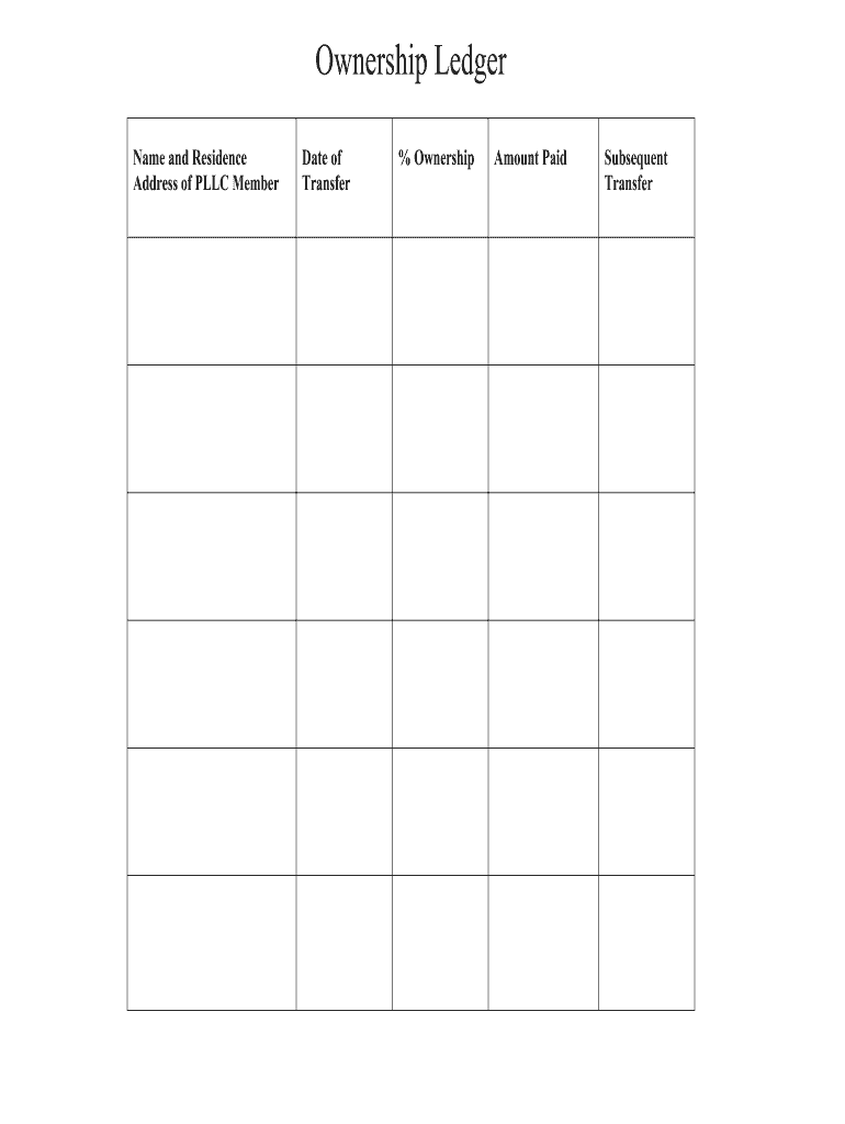 Texas Pllc  Form