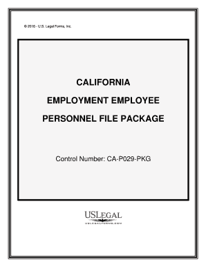 Personnel Files and Records California Department of Industrial  Form