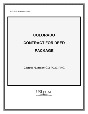 Colorado Land ContractColorado Deed FormsUS Legal Forms