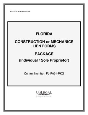 Florida Claim of Mechanics Lien Form Template Levelset