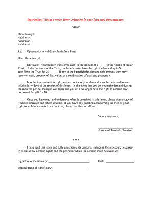 Fill and Sign the Sample Crummy Letter for Ilit Form