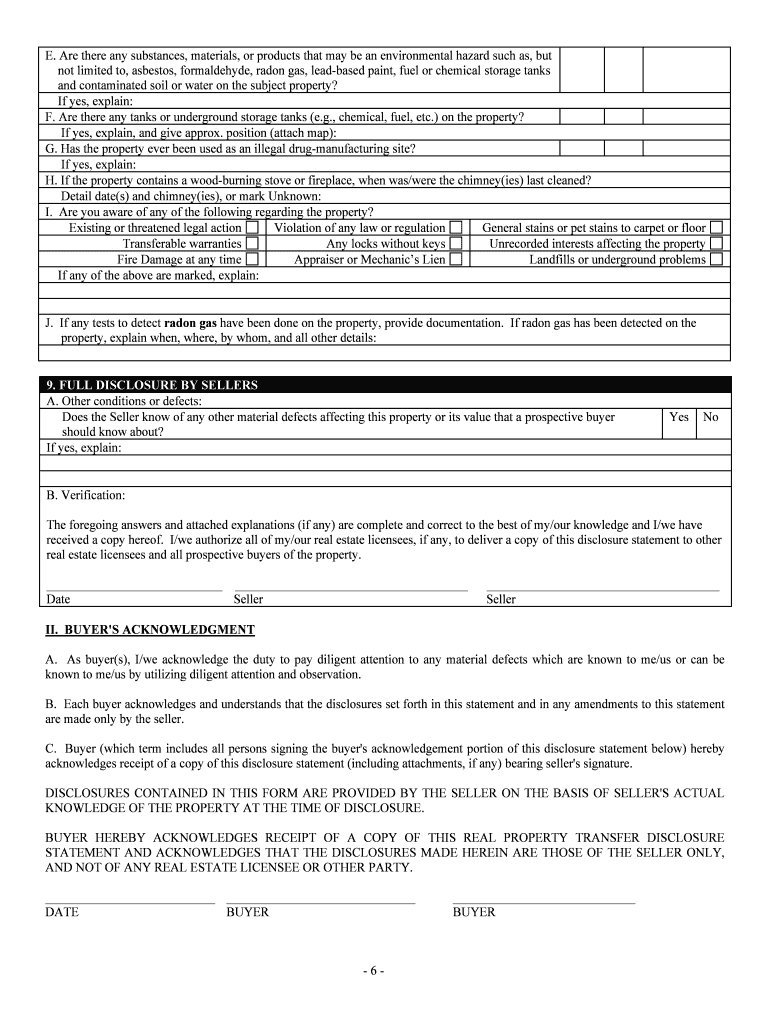 West Virginia Disclosure  Form