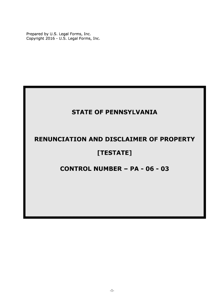 Fill and Sign the Pennsylvania Probate Forms State Specificus Legal Forms