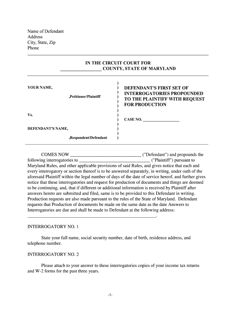 Get and Sign Circuit Court for , Maryland Request for Order of Default  Maryland Courts  Form