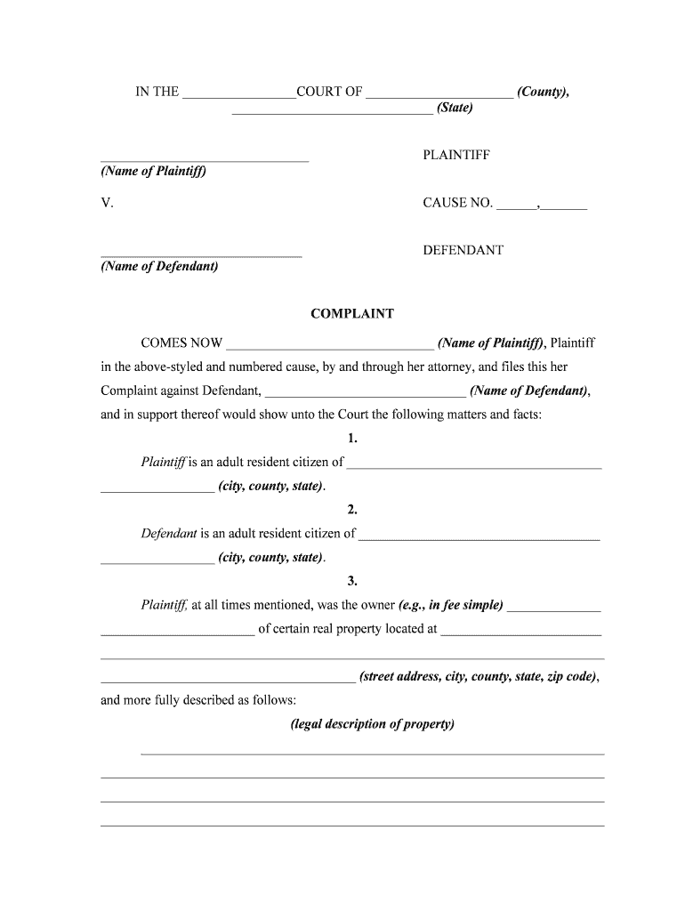 Ejectment  Form
