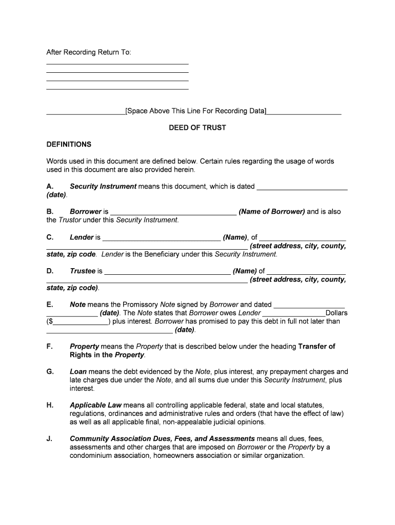 California Note  Form