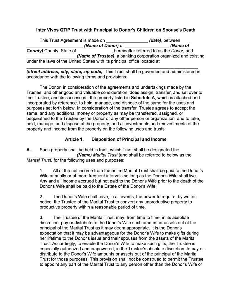 Qtip Trust  Form