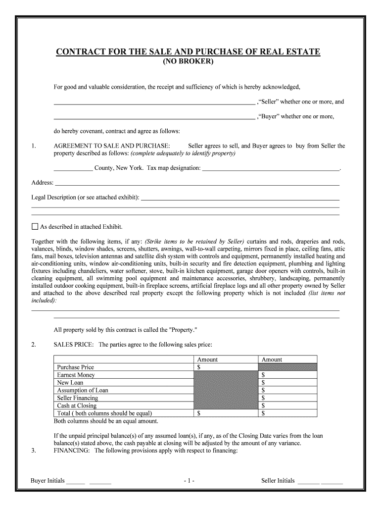 Real Estate Agreement  Form