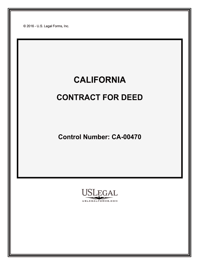 Fill and Sign the Contract for Deed Free Legal Forms Uslegal