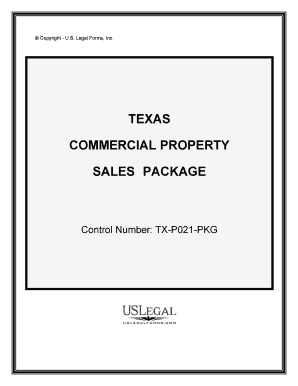 Texas Commercial Property Sales Package  Form