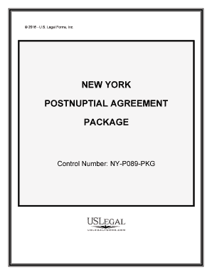 New York Postnuptial  Form