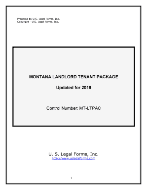 Montana Residential Landlord Tenant Rental Lease Forms and Agreements Package
