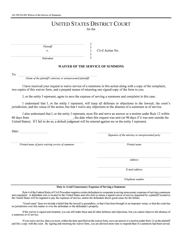 Rule 4 SummonsFederal Rules of Civil ProcedureUS LawLII  Form