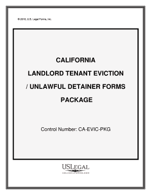 California Eviction  Form