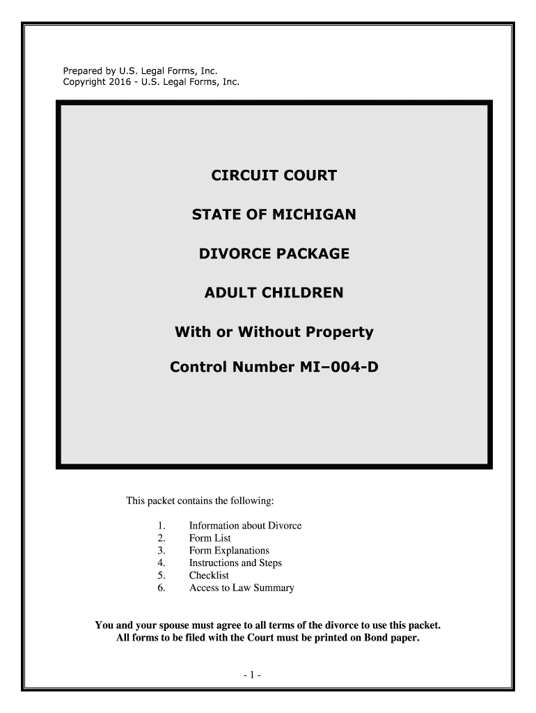 Fill and Sign the Control Number Mi004 D Form