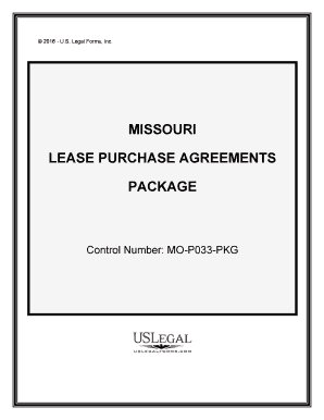 Missouri Purchase Agreement  Form