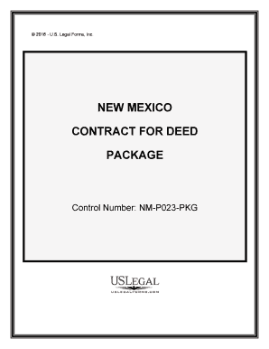 New Mexico Contract for Deed Package  Form