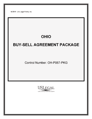 Ohio Buy Sell Agreement Package  Form