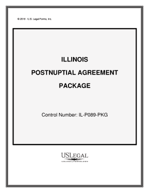 Illinois Postnuptial Agreement  Form