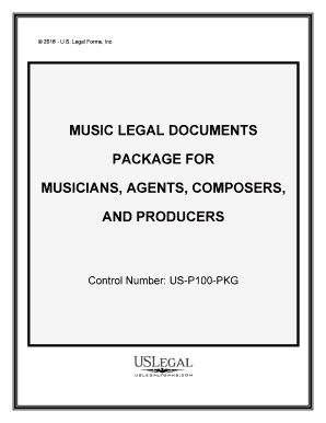 Music Legal Documents  Form