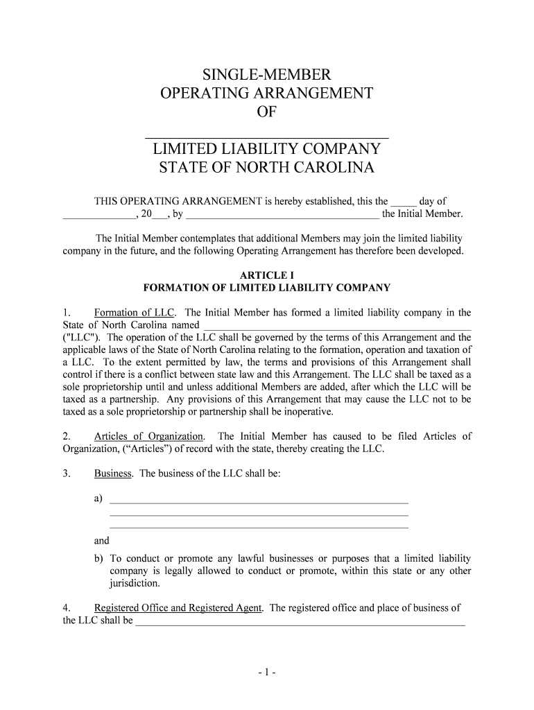 Nc Llc  Form