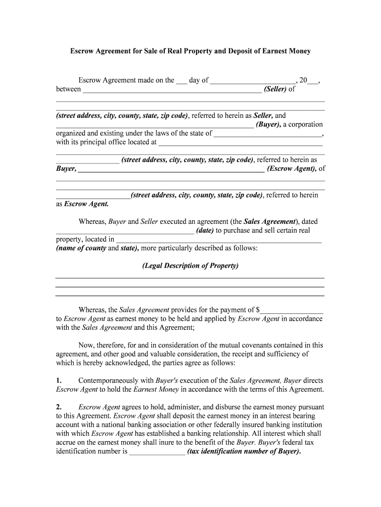 Escrow Form