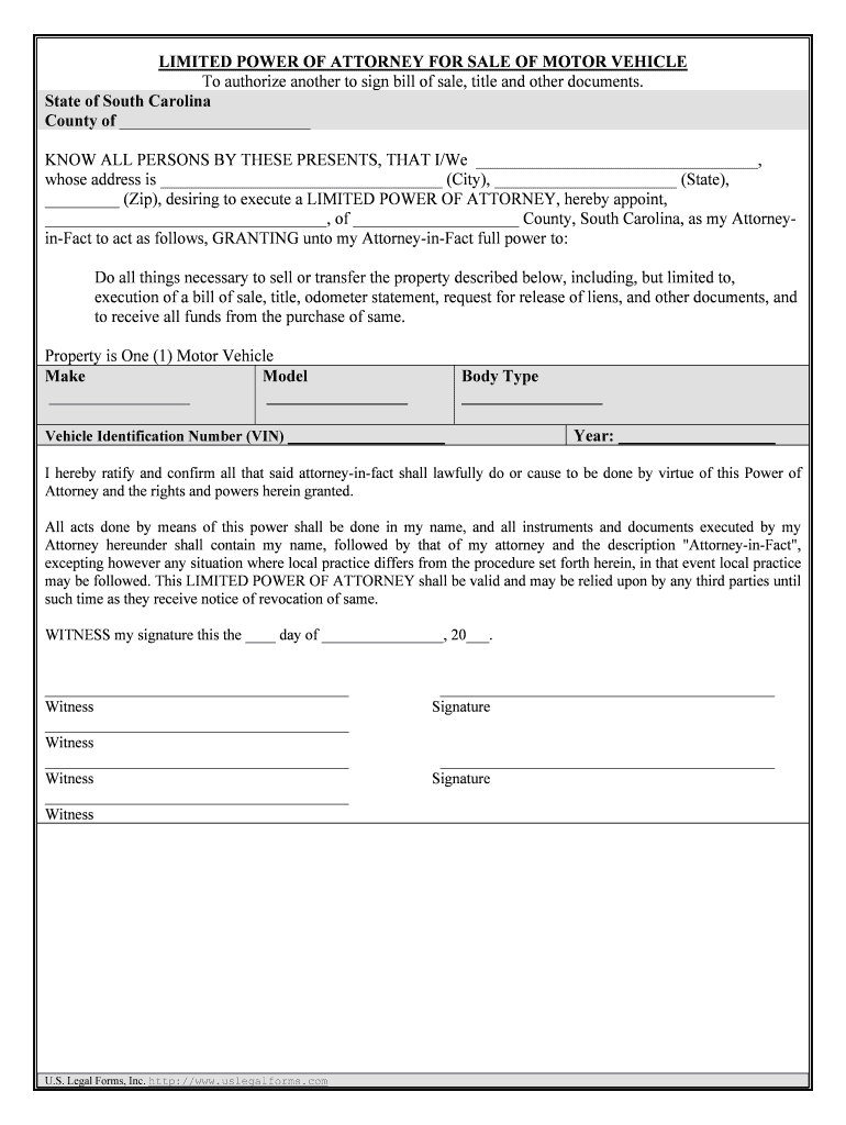 Sc Sale Form