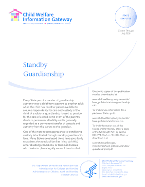 Standby Guardianship Guide  Form