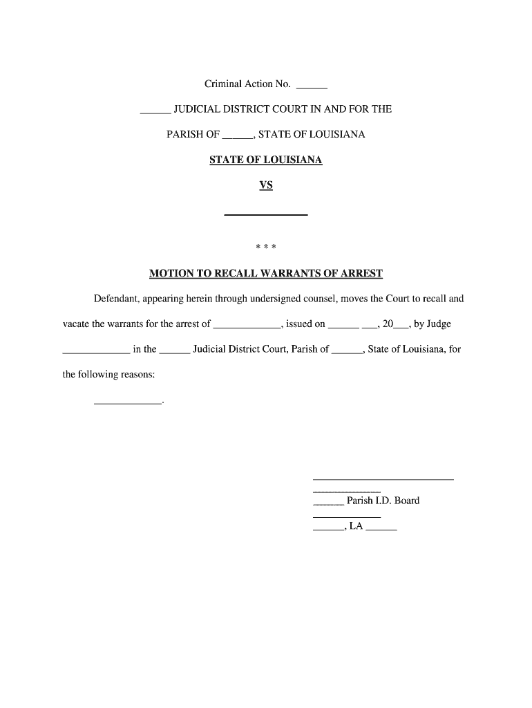 JUDICIAL DISTRICT COURT in and for the  Form