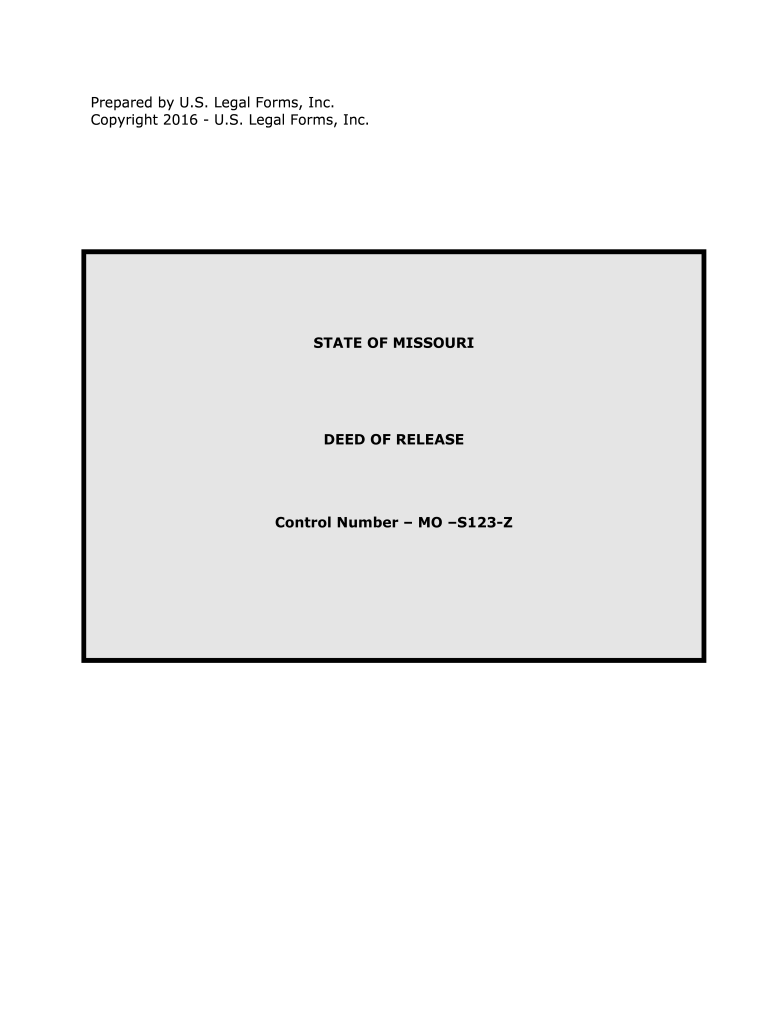 Control Number MO S123 Z  Form