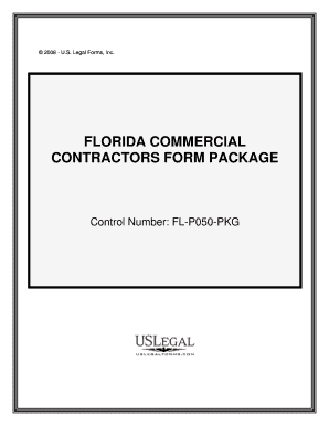 Florida Commercial Contractor Package  Form