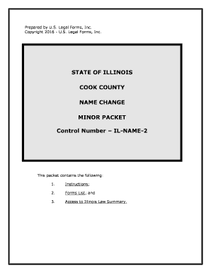 Illinois Change Minor  Form