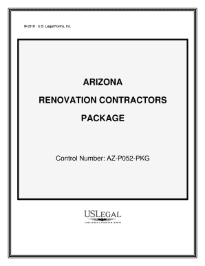 Arizona Contractor  Form