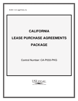 California Purchase Agreement  Form