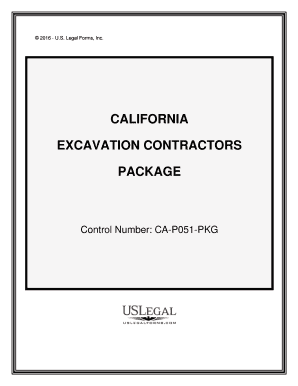 California Contractor Form