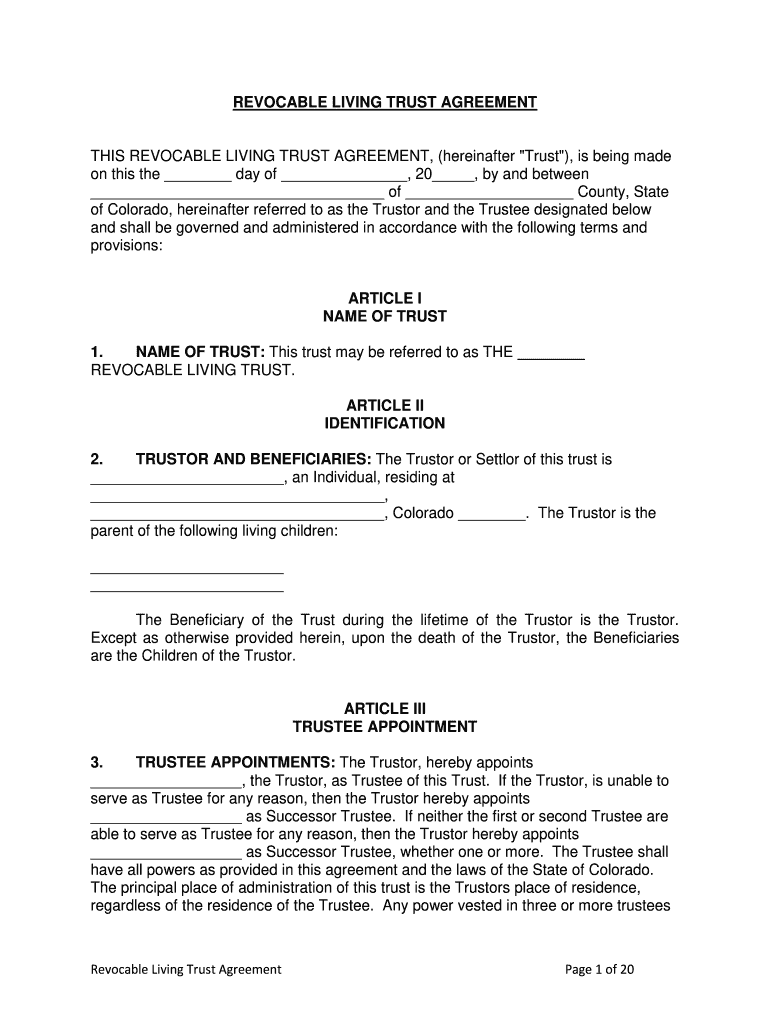 Land Trust AgreementTrust LawTrustee  Scribd  Form