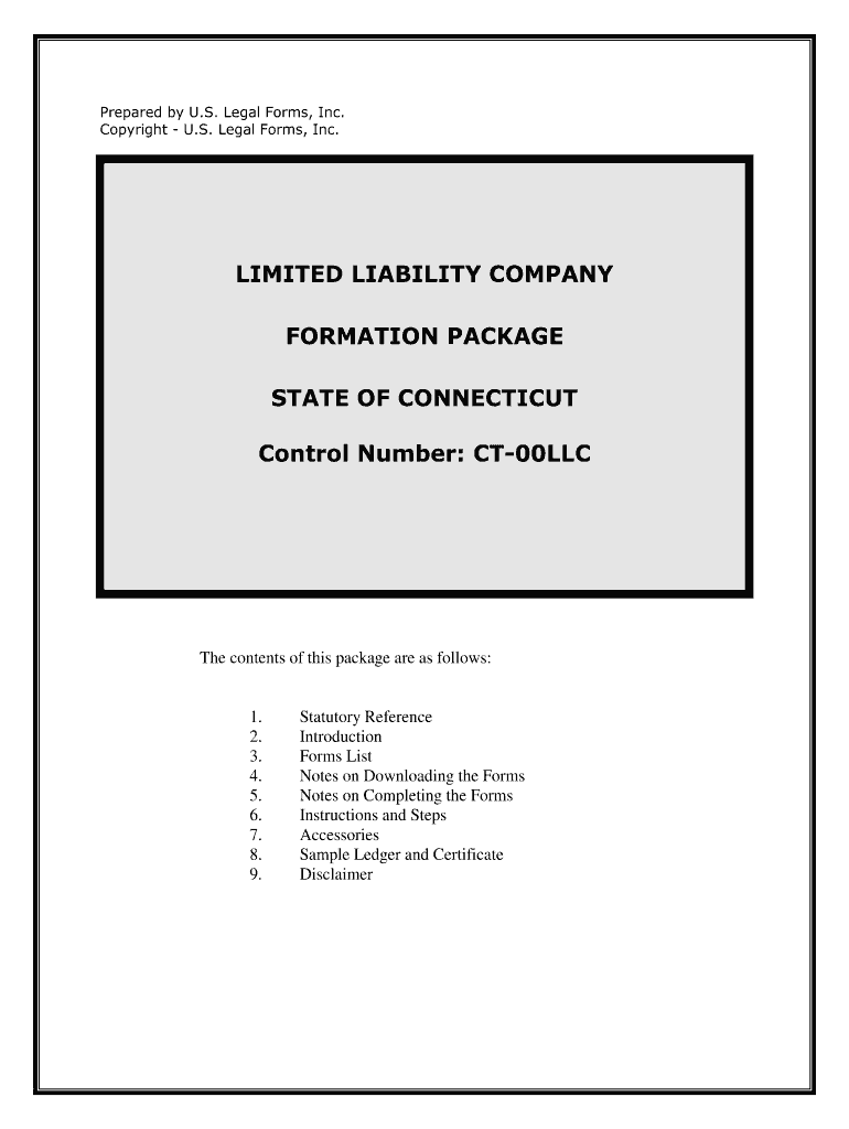 Fill and Sign the Control Number Ct 00llc Form